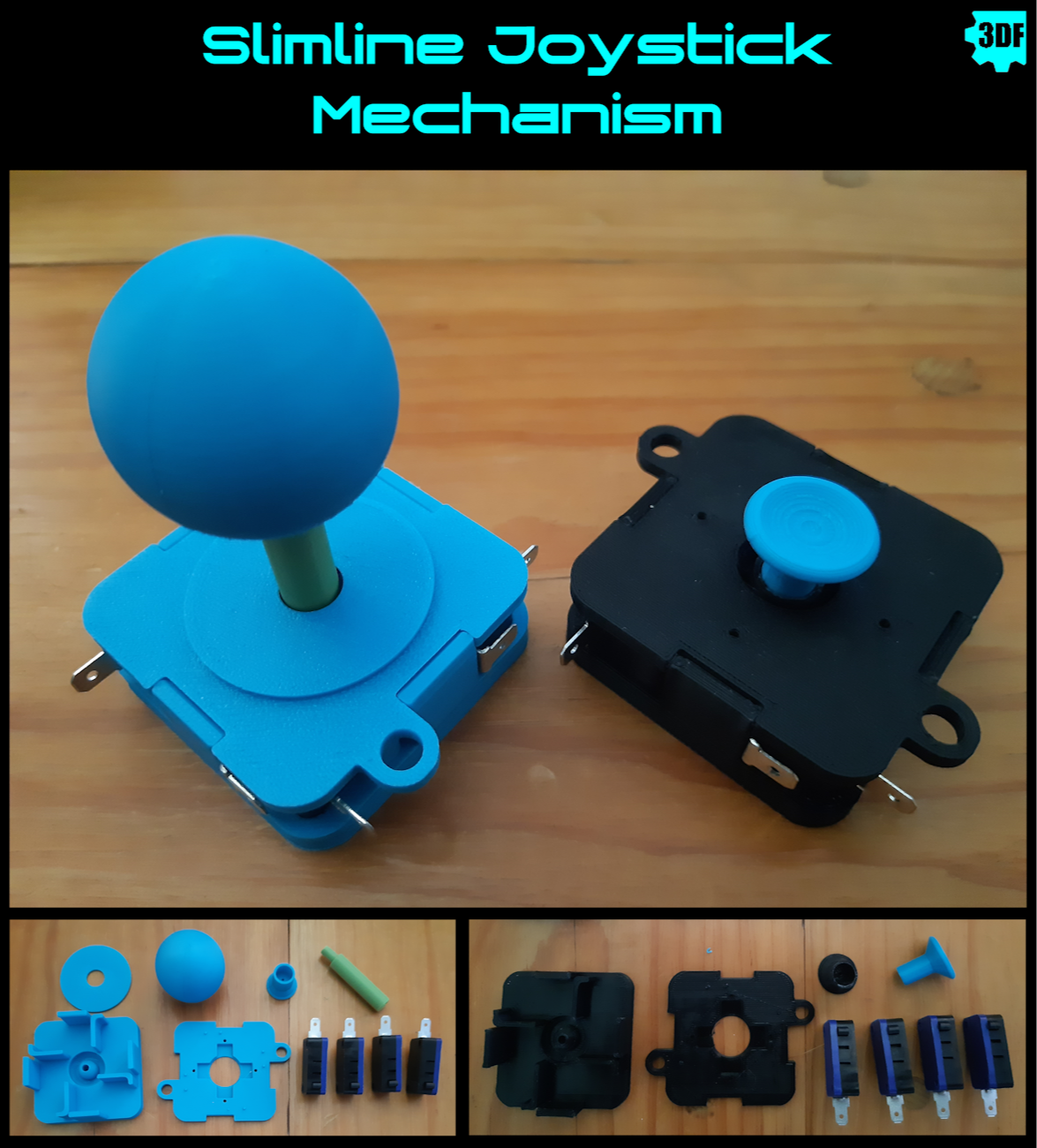 Slimline Joystick Mechanism - Joy/Thumbstick