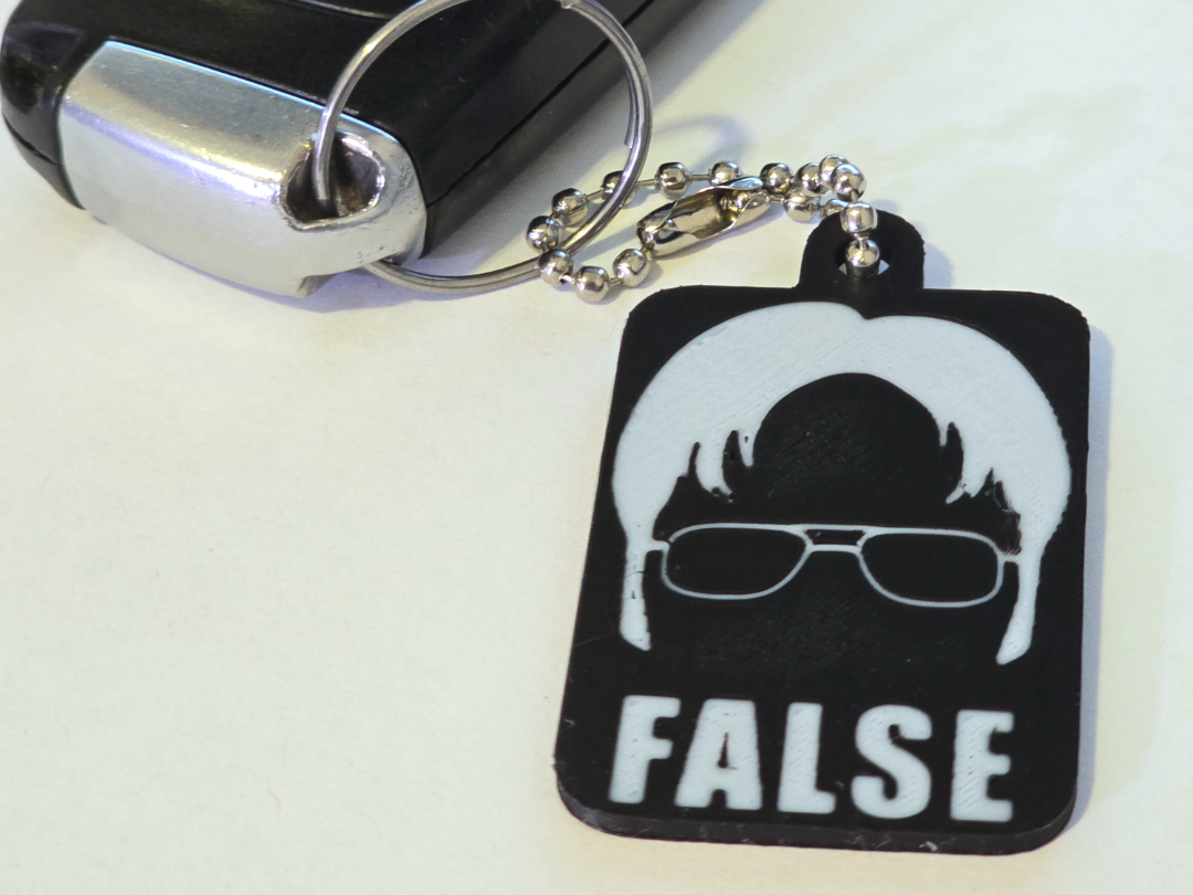 The Office Keychain Dwight False .