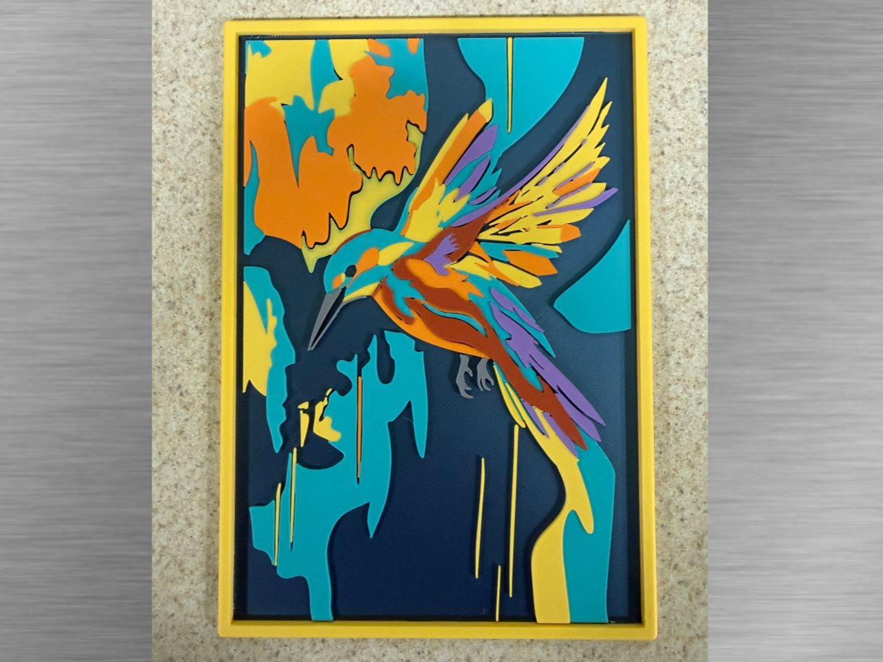 Distressed Hummer Art