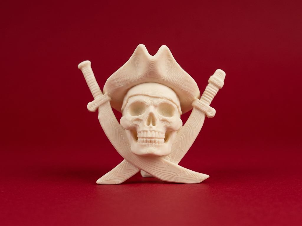 Pirate Skull with Swords – Decorative Figure