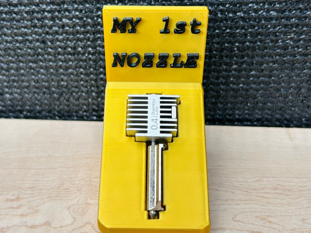 Golden Nozzle Stand-My First Nozzle Display
