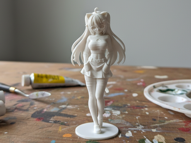 Anime Cat Girl Figurine
