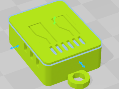 ESP32 S3 mini case keychain