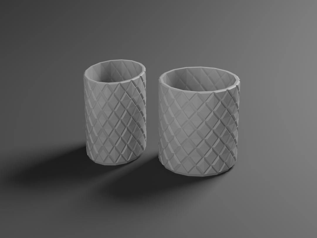 Pencilholder checkered design