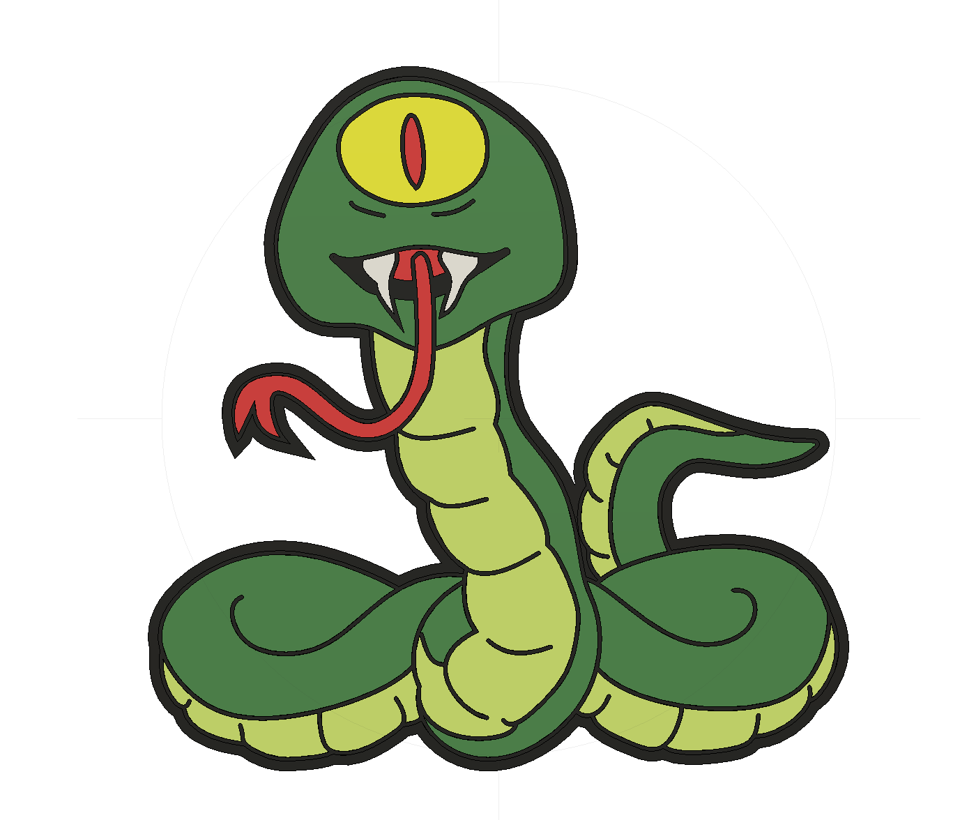 One Eyed Snake Light Box