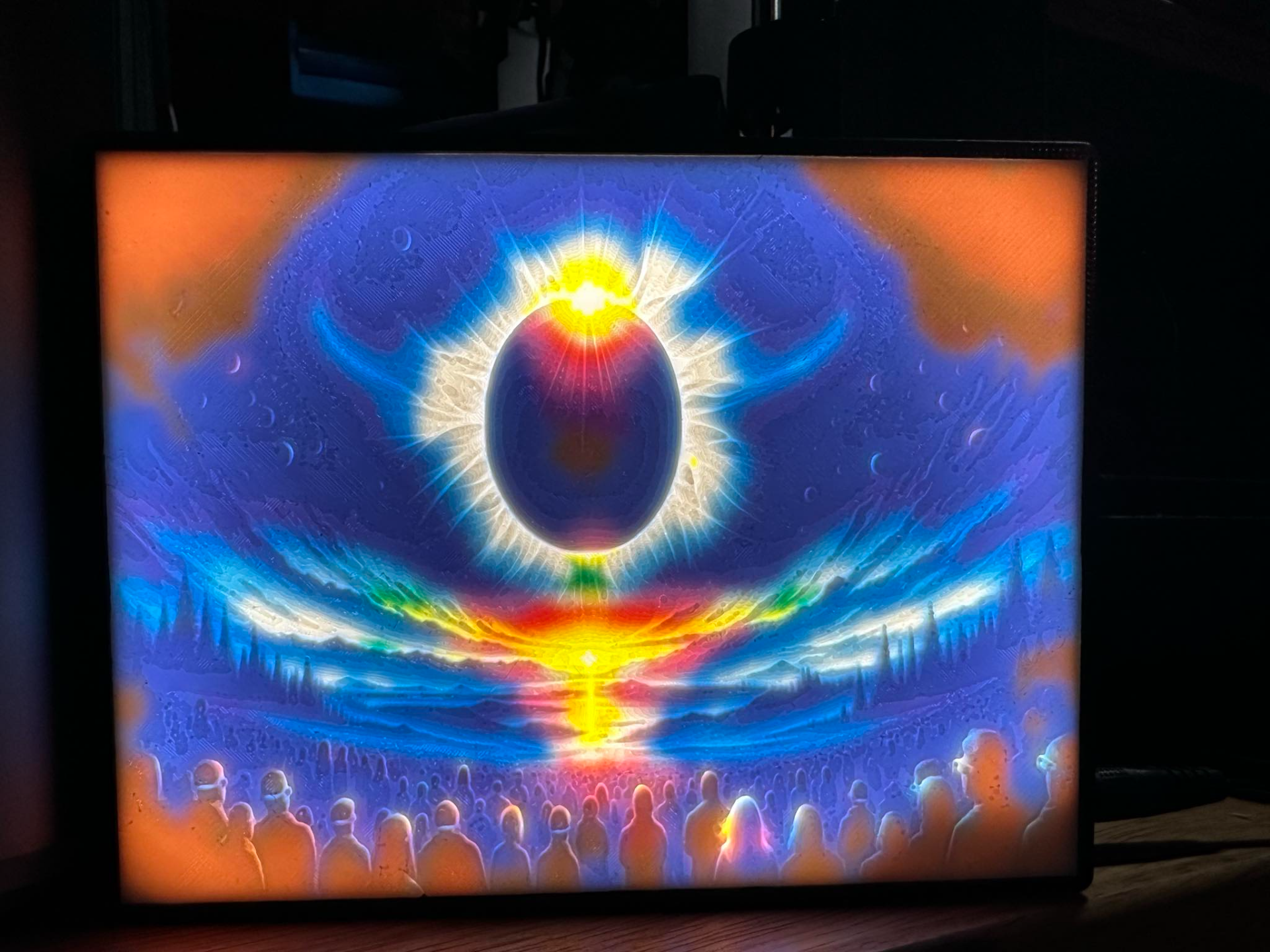 Solar Eclipse Lithophane