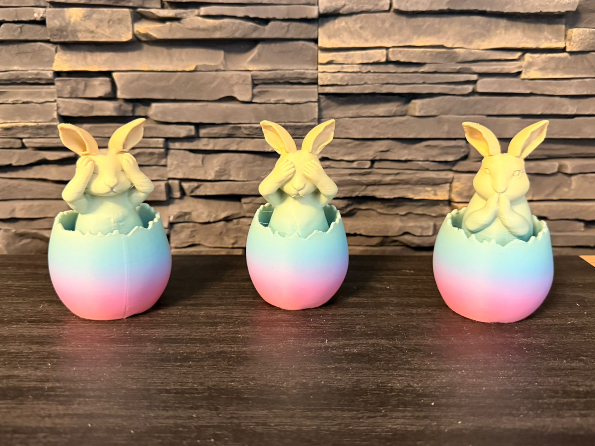 See no evil – Hear no evil – Speak no evil Bunnies
