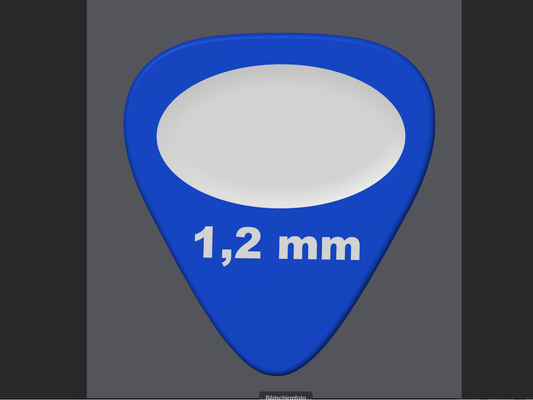 Gitarren Plektrum 3, 1,2mm