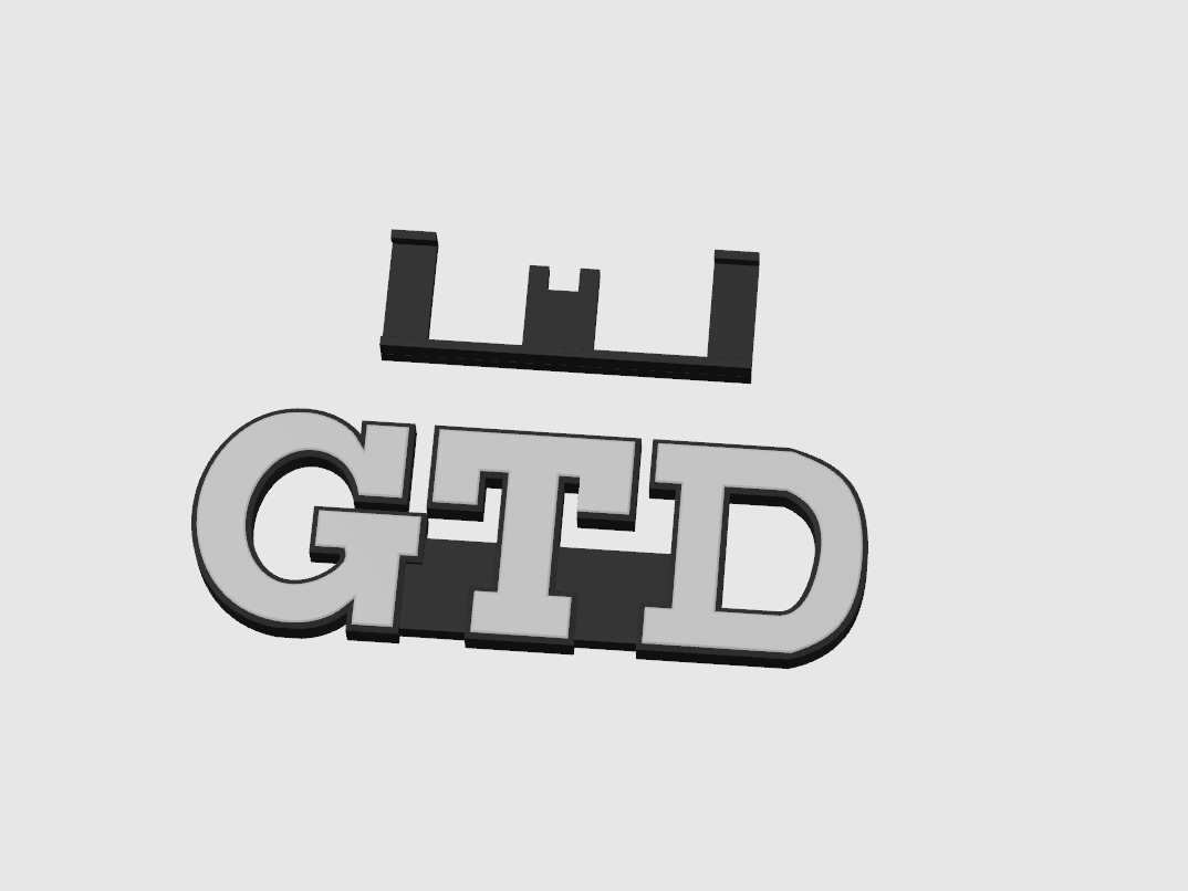 GTD Front badge emblem