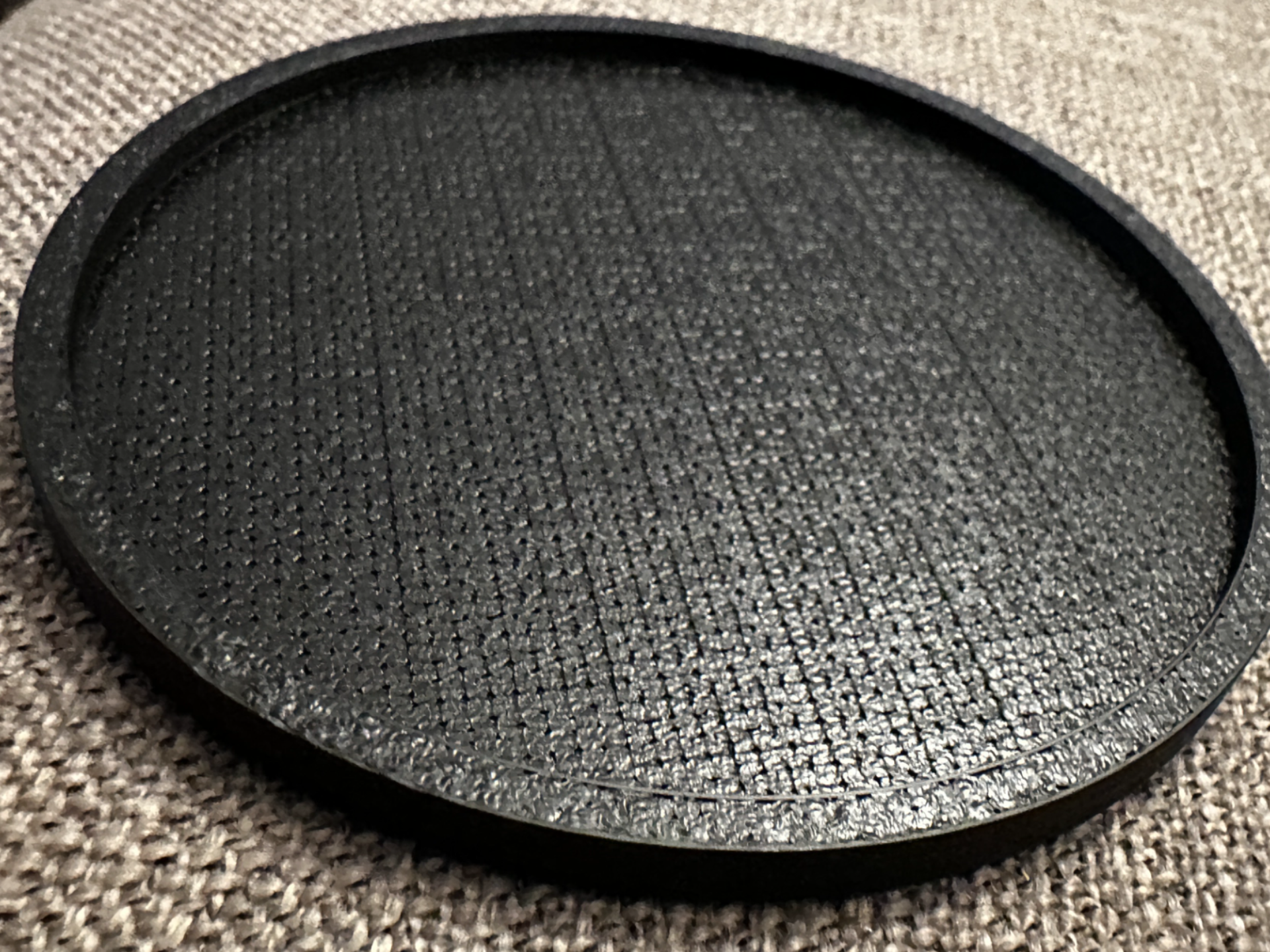 Coaster with Hilbert Curve to add Friction