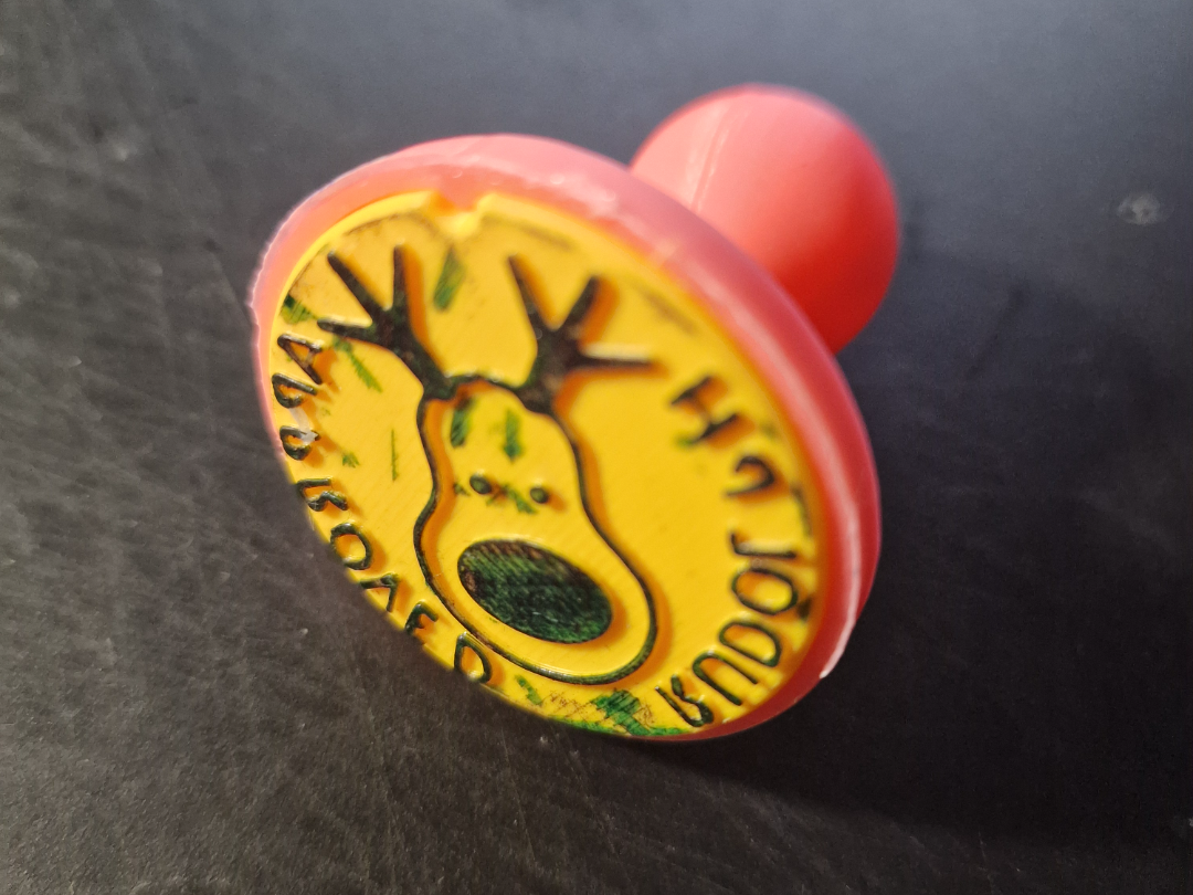 "Rudolph approved" stamp