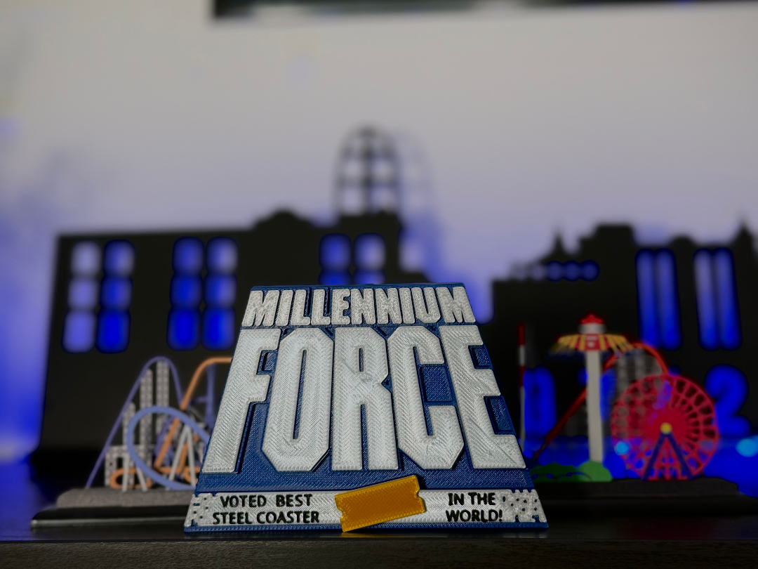 Cedar Point's Millennium Force Entry Sign