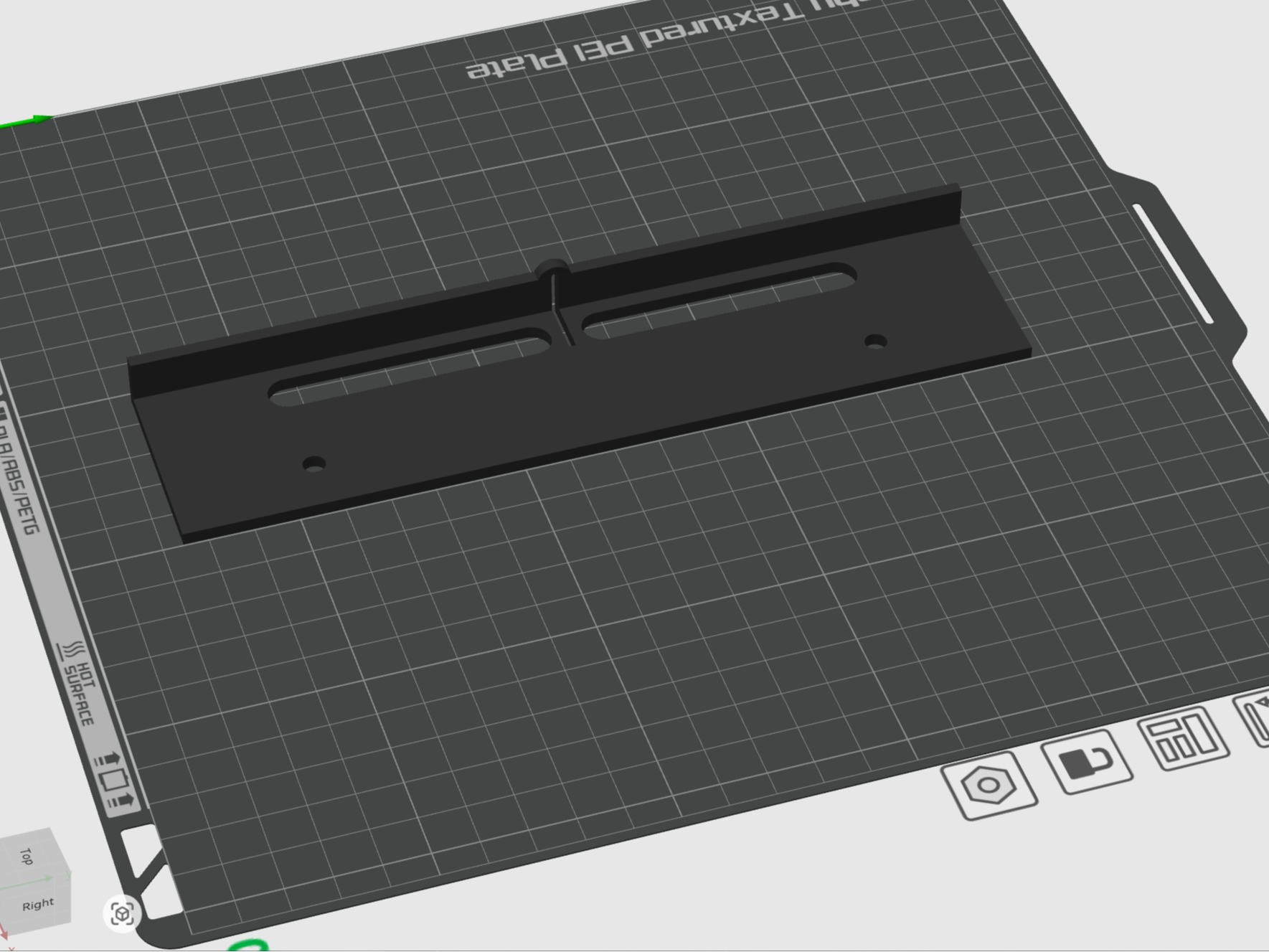 Drilling template for cabinet door 128mm handle