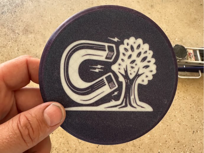 Tree Magnet Mini Disc Golf Marker