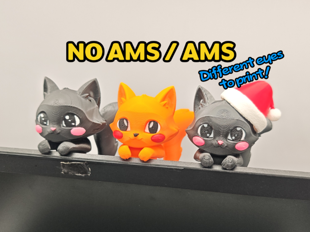 Cute Kawaii Cat Monitor Guardian! (NO AMS/AMS)