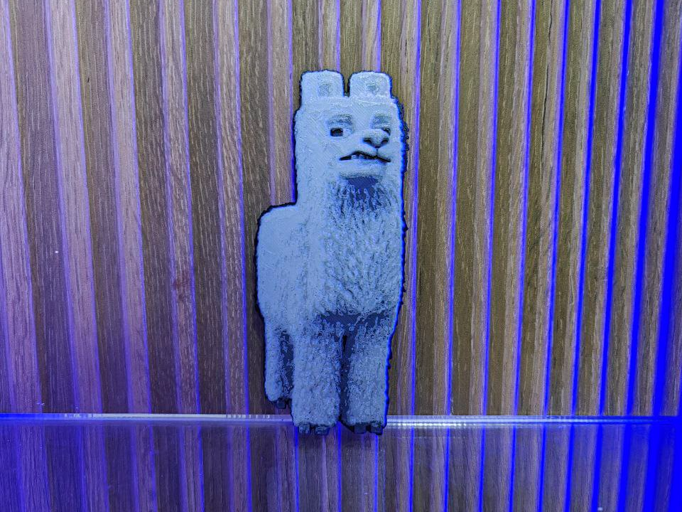 HueForge Model: Minecraft Movie's Iconic Llama!