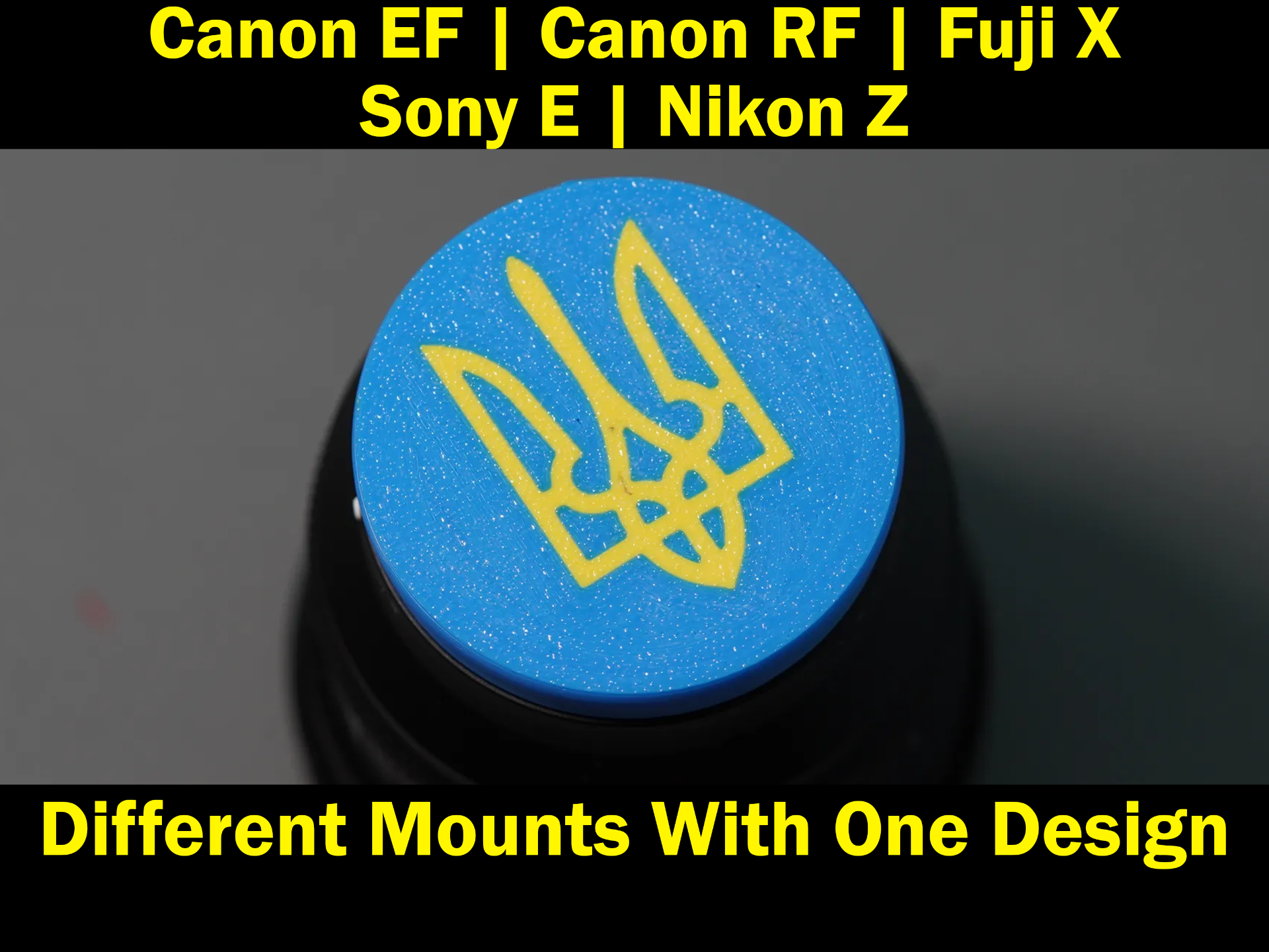 Ukraine flag Sony E, Nikon Z, Fuji X  Canon EF RF
