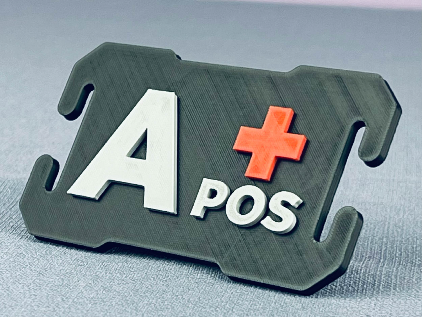 Tactical Molle Buckle with Blood Type A+ Positive