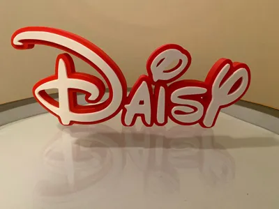 Daisy Disney Name Sign Decorated Room child Birth