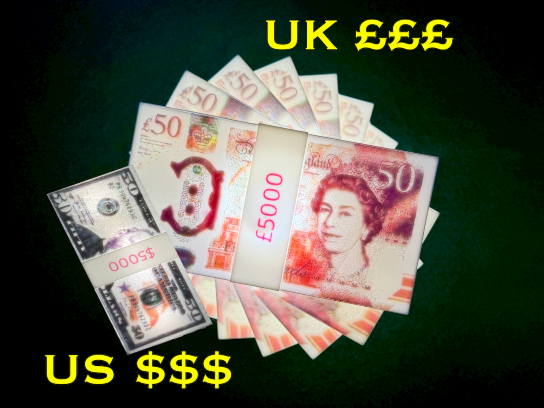 The FIFTY GRAND Lamp - £££ and $$$ versions