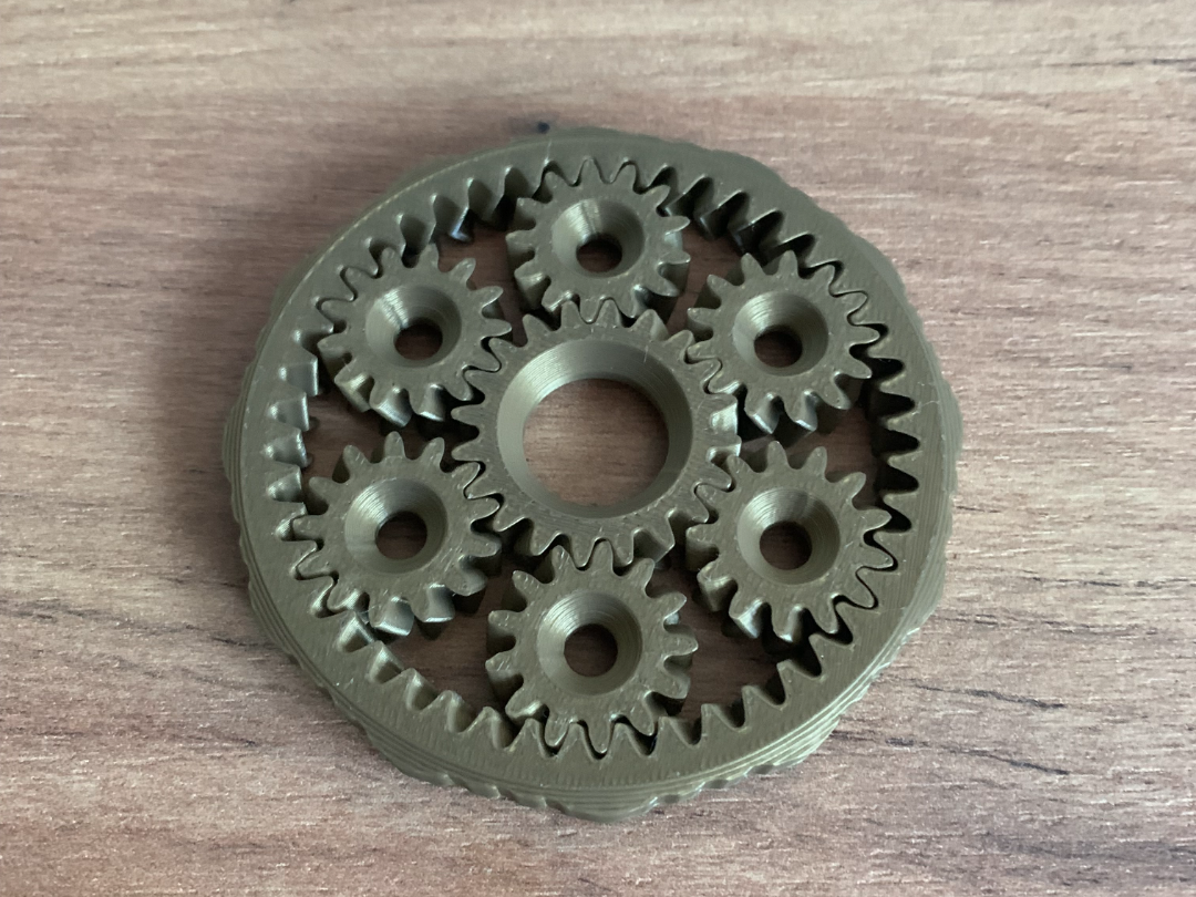 Herringbone Planetary Gears Fidget Spinner
