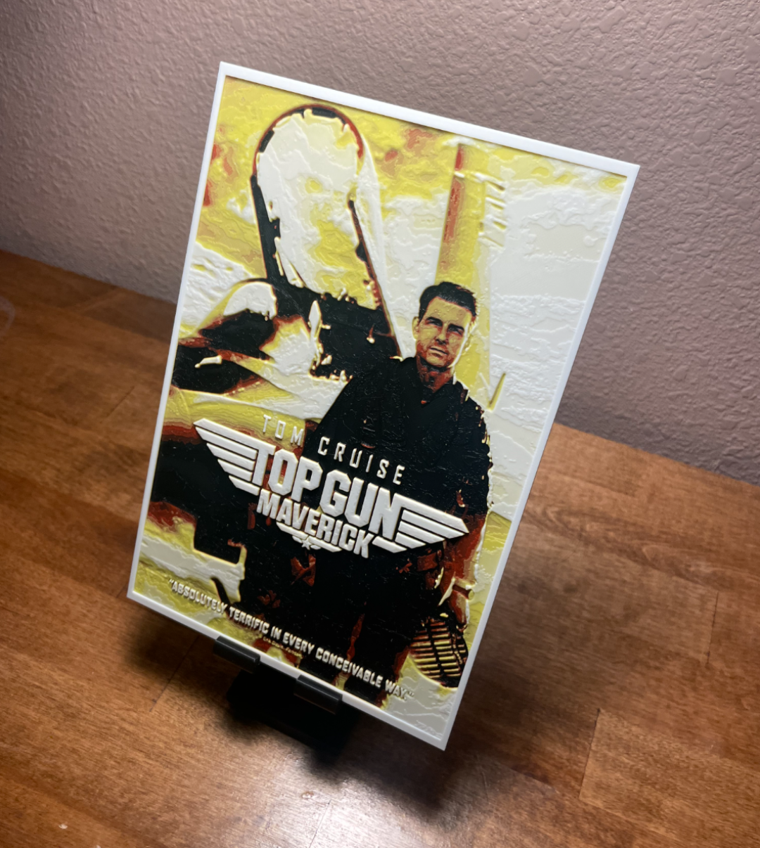 Hueforge- Top Gun - Movie Poster