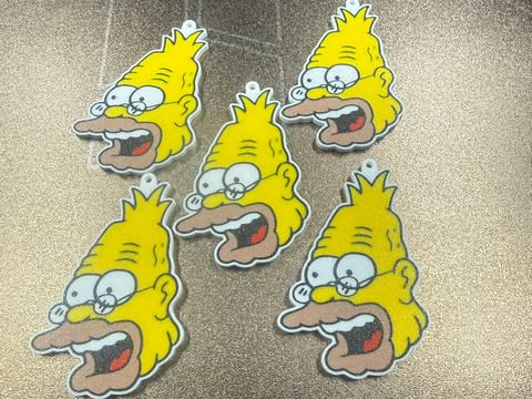 grandpa simpson keychain