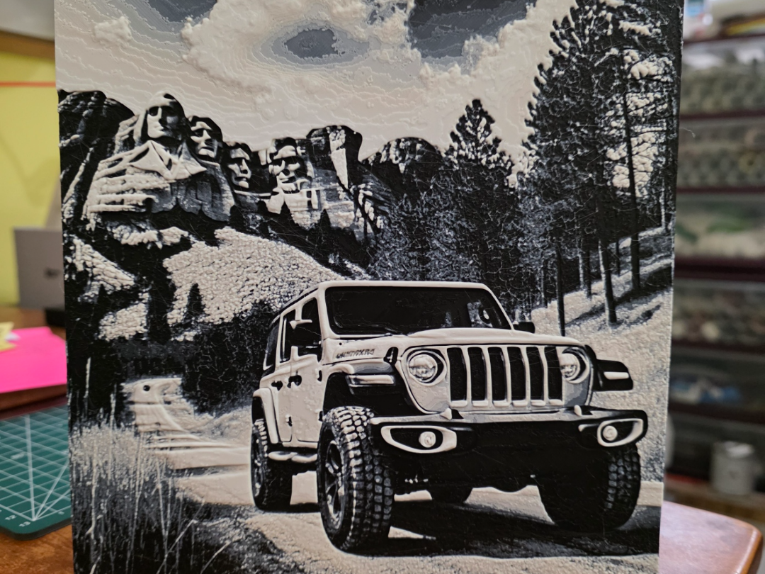 Mt. Rushmore Jeep HueForge