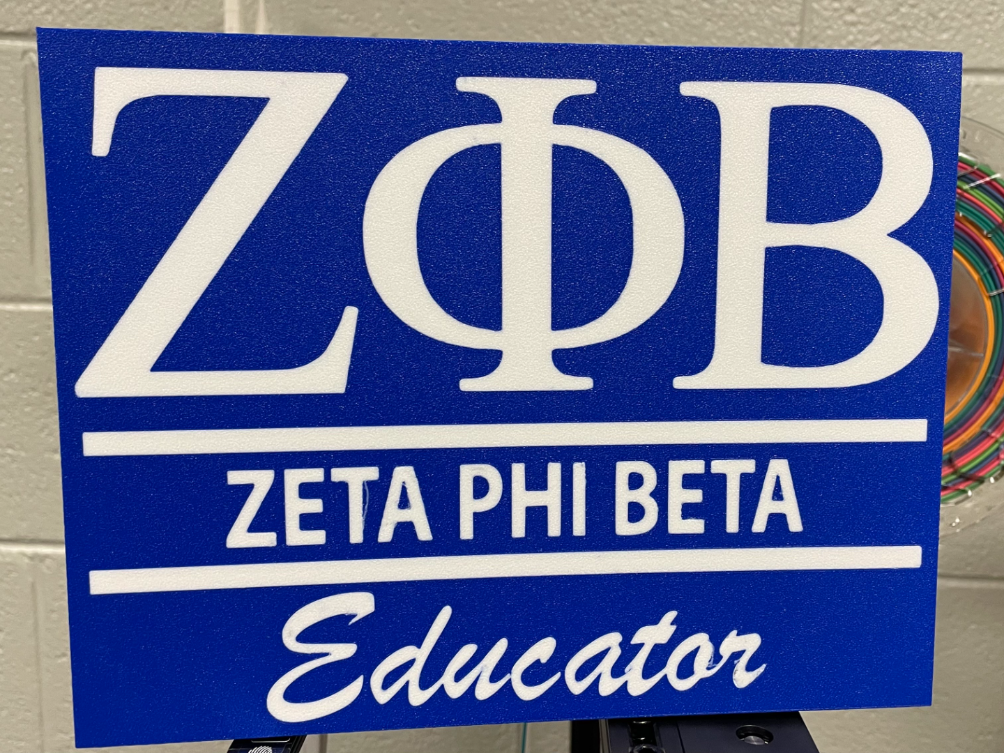 Zeta Phi Beta Light Box