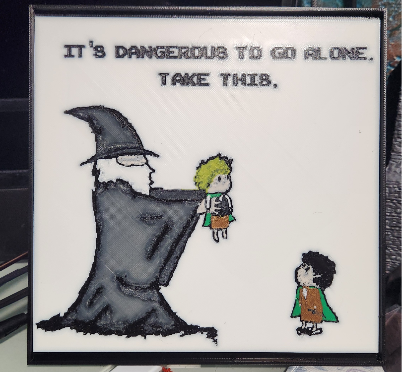 It's Dangerous To Go Alone - HueForge