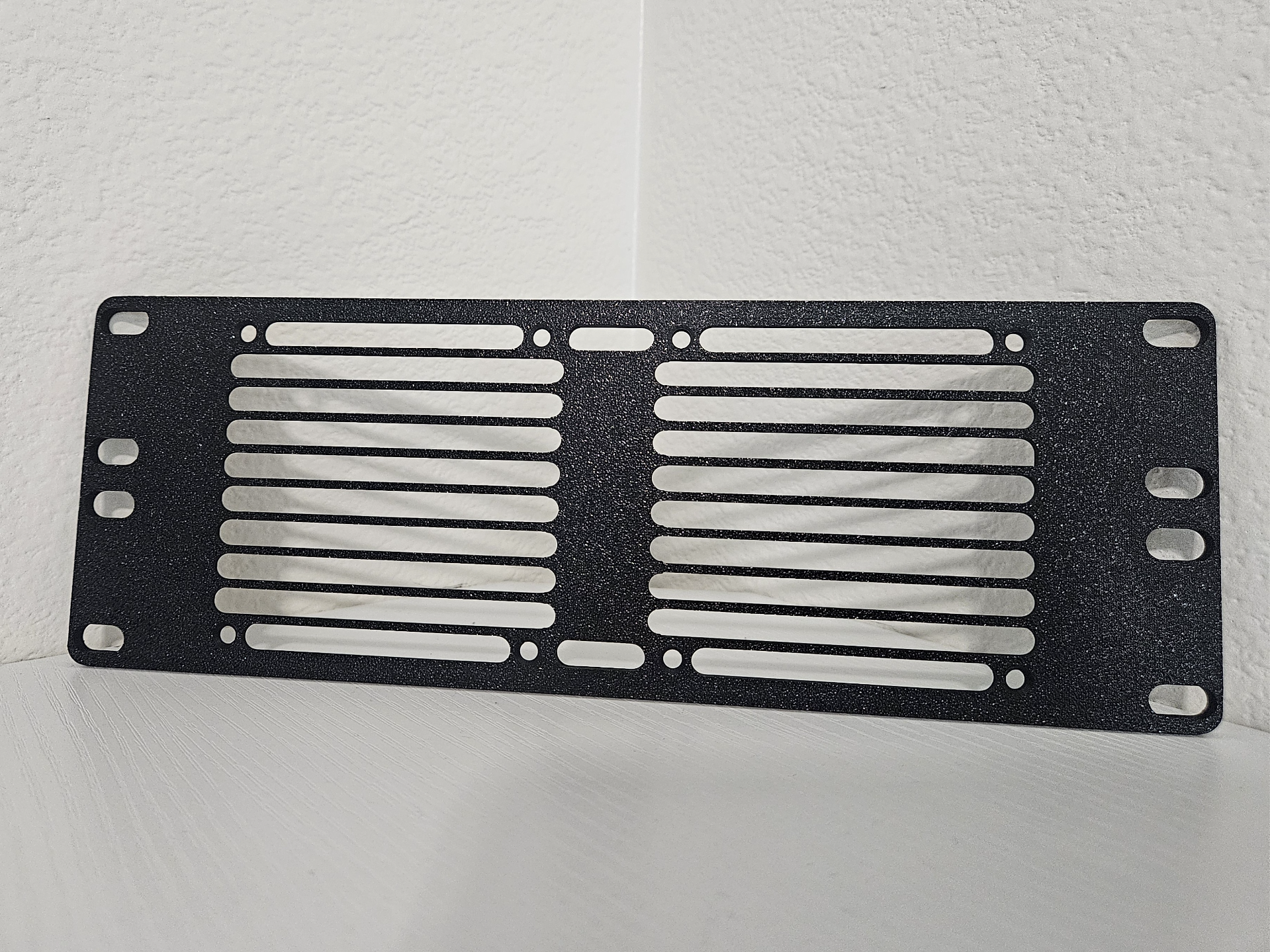 10-inch 2u 80mm fan blank panel bridged [REMIX]