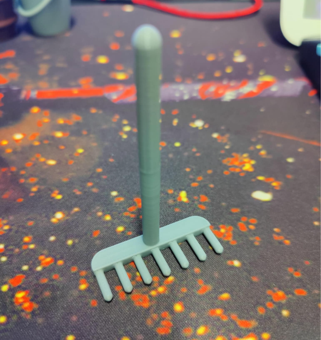 Miniature rake