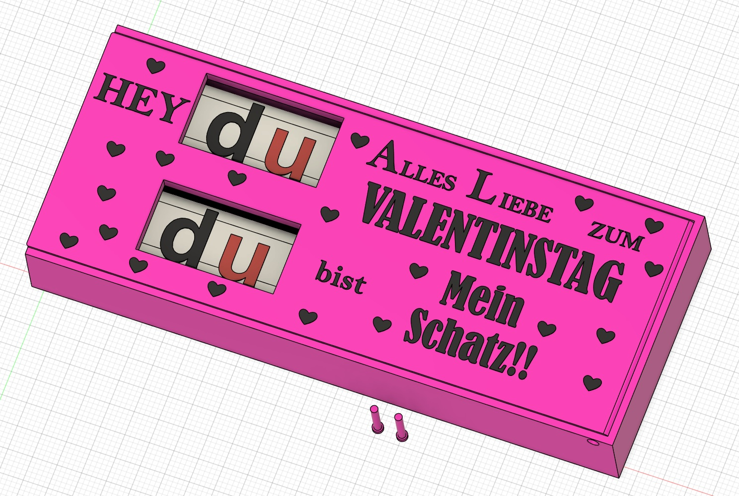 Dupplo Geschenkbox Doppel Box Valentistag