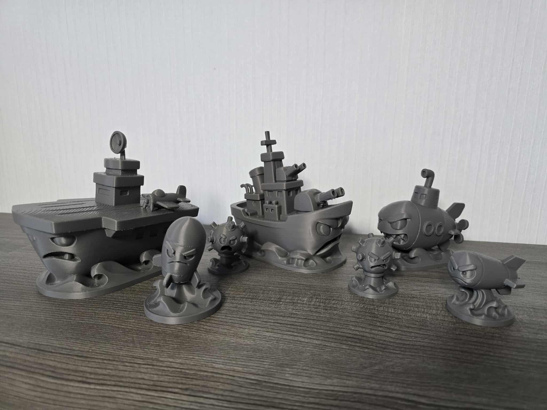 Cartoon Battleship Fleet
