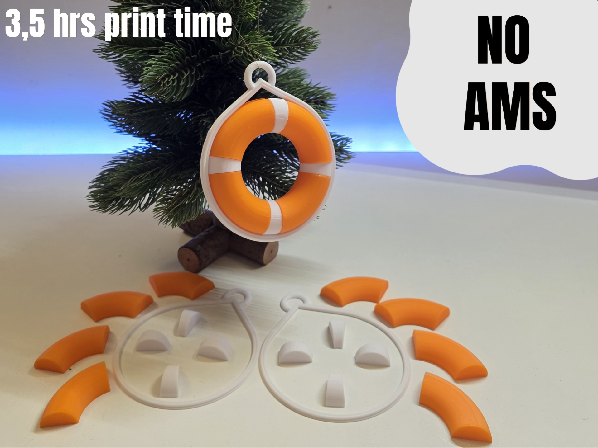 Lifebuoy Christmas Tree Ornament (No AMS)