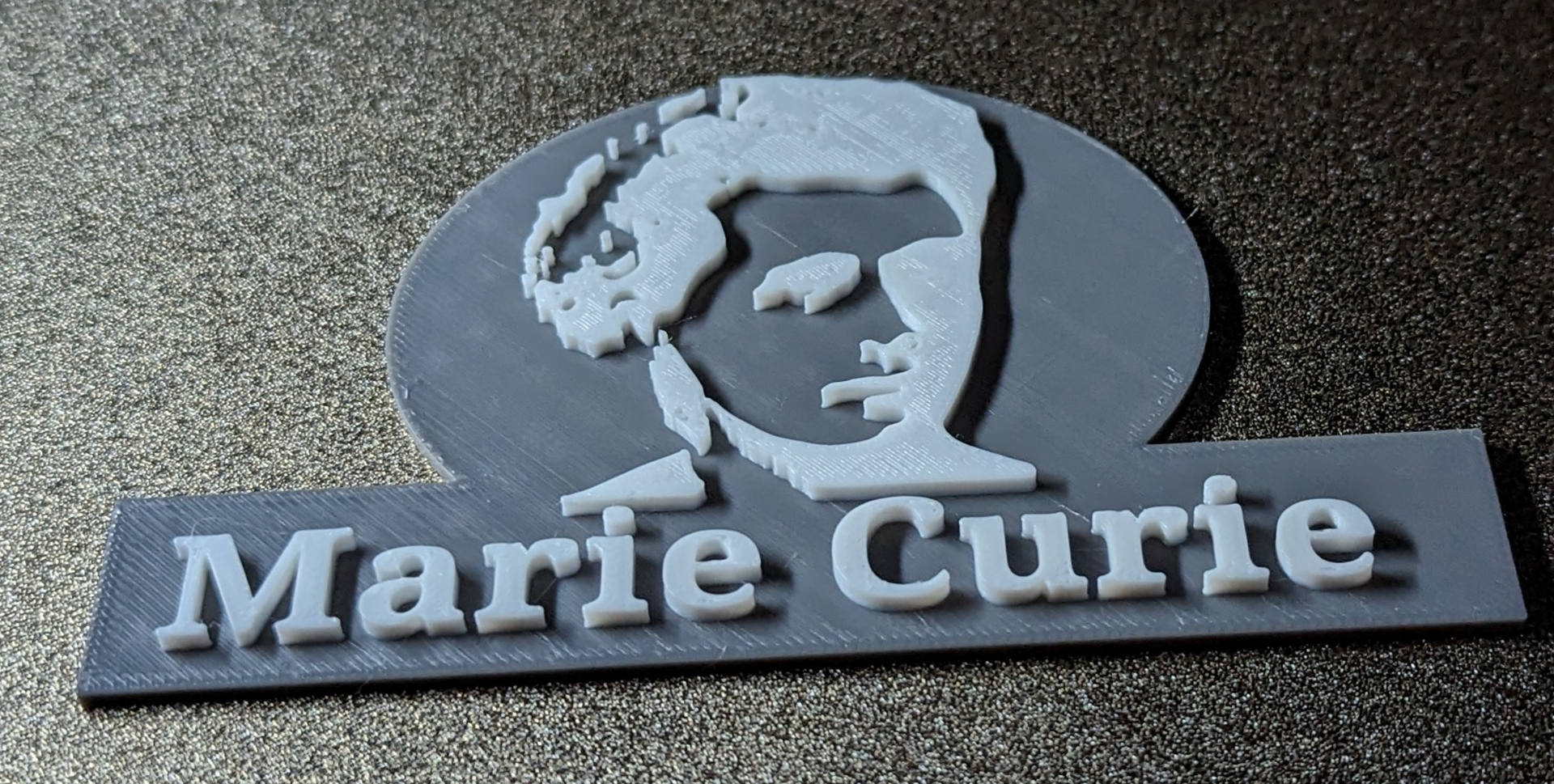 Marie Curie silhouette