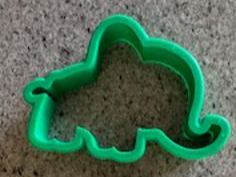 4" Standing Baby Elephant Cookie Cutter-Heart Ear