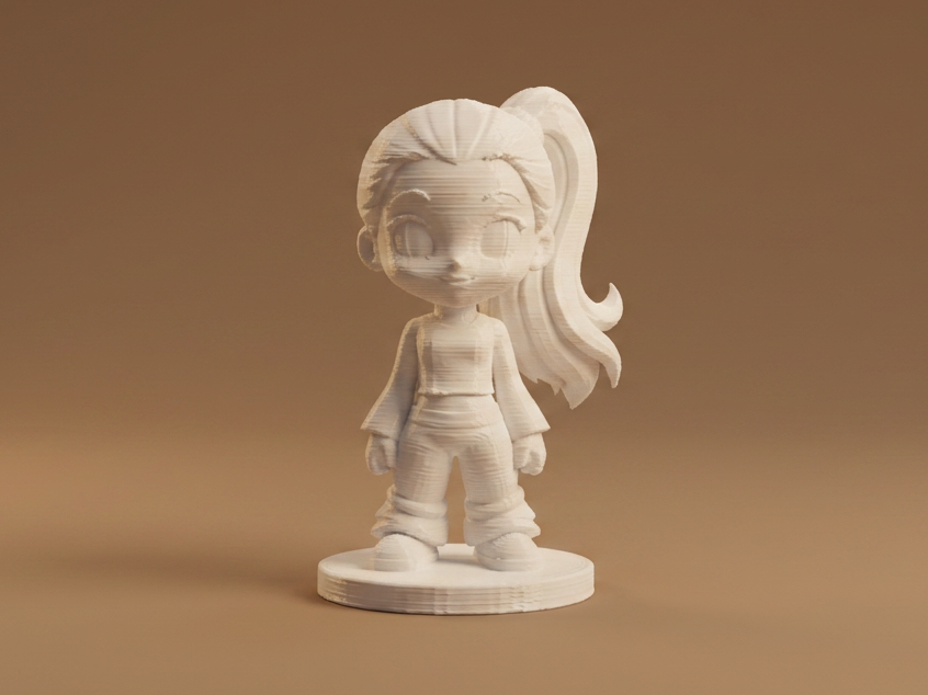 Chibi Anime Girl – Cute Stylized Figurine