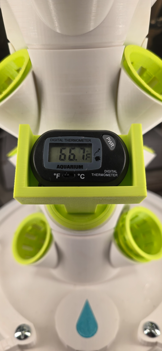 Hydroponic Thermometer Mount