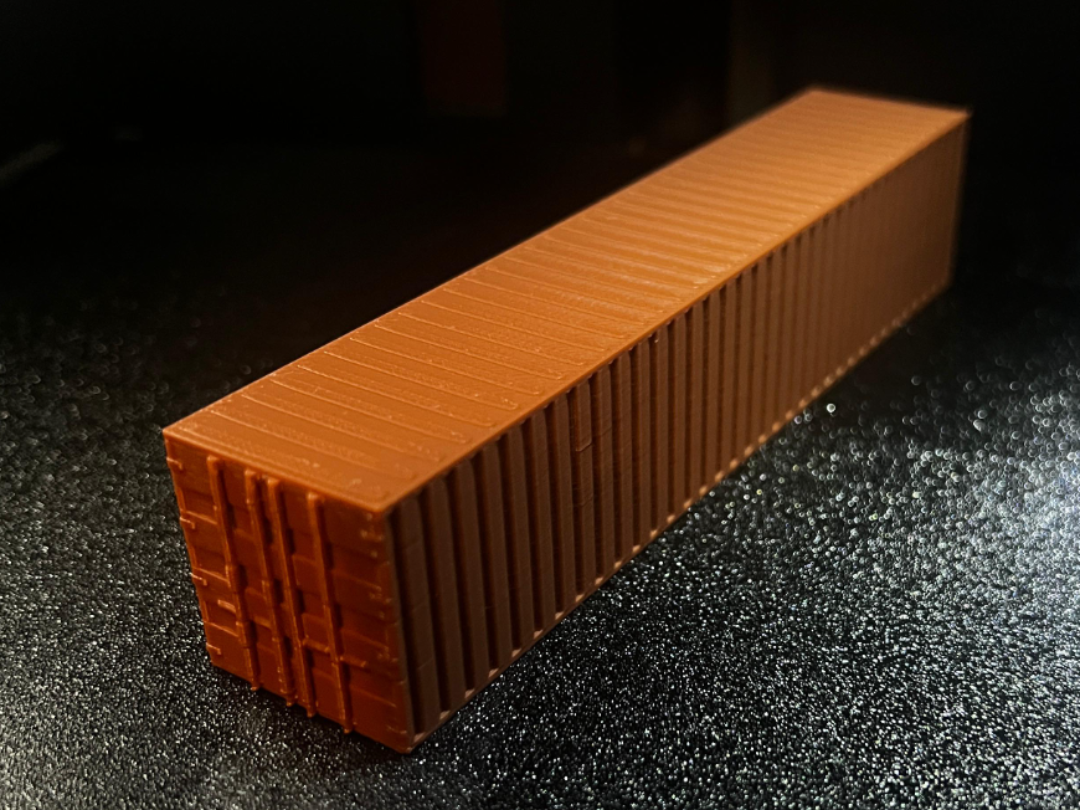 Sea container 40ft H0 | Easy-to-print