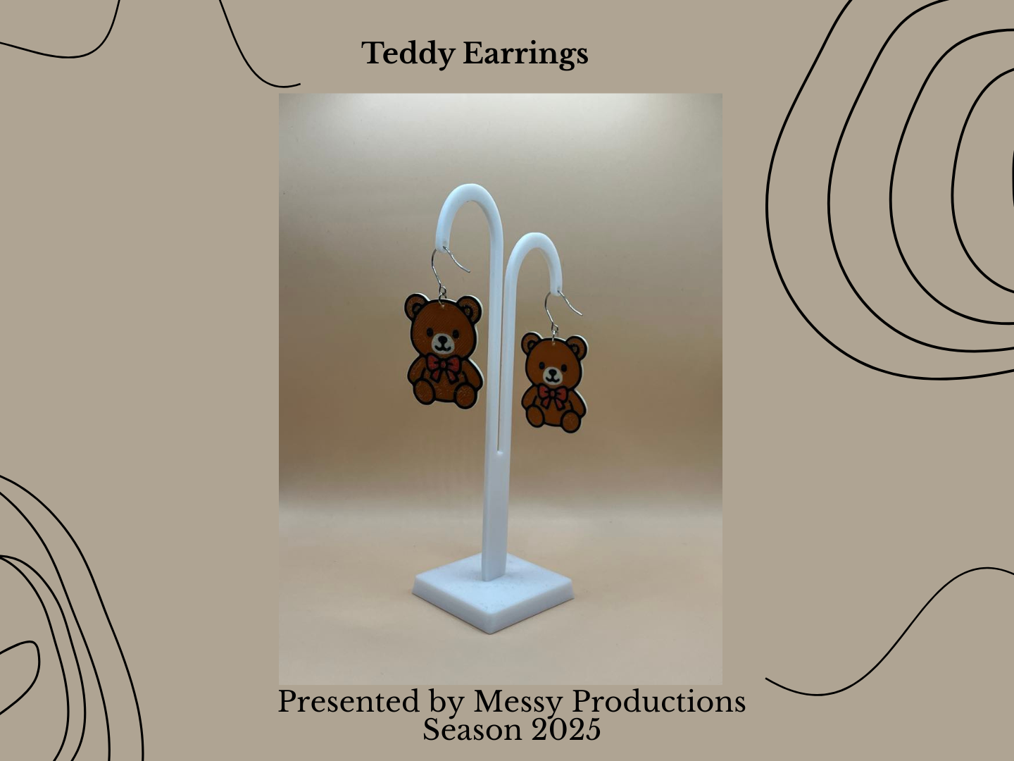 Teddy Bear Earrings