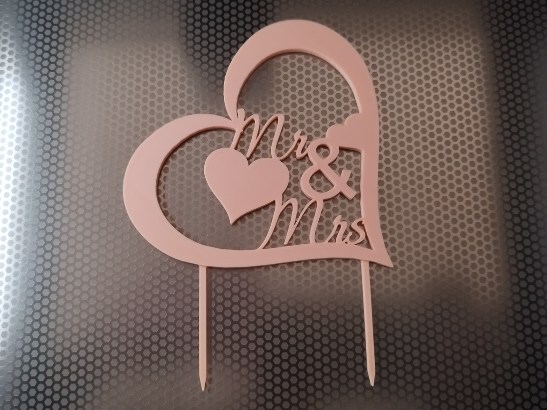 Cake Topper Mr & Mrs