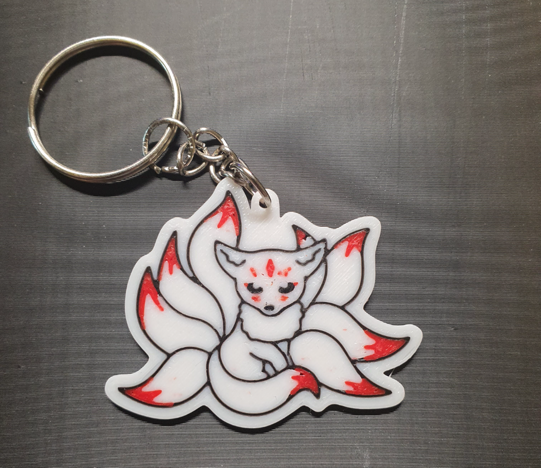 Kitsune Keychain