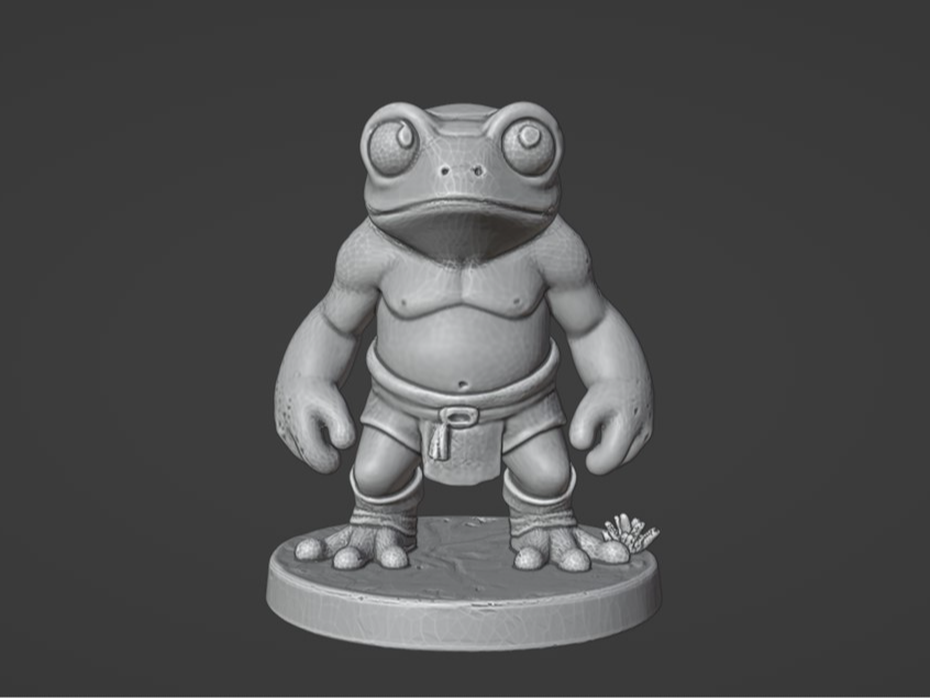DnD Miniature Frog Man Frogman for DnD Pathfinder