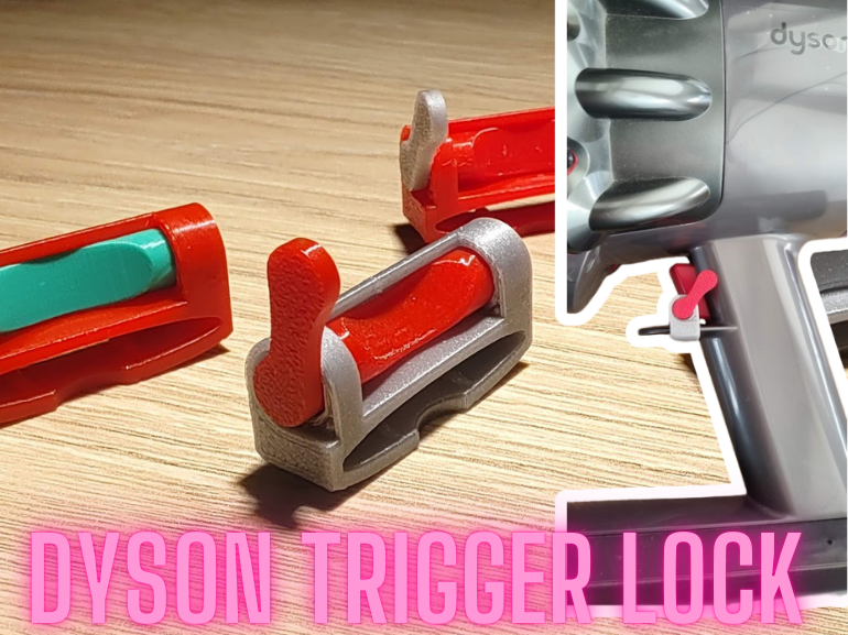 Dyson trigger lock, self-holding, multicolor