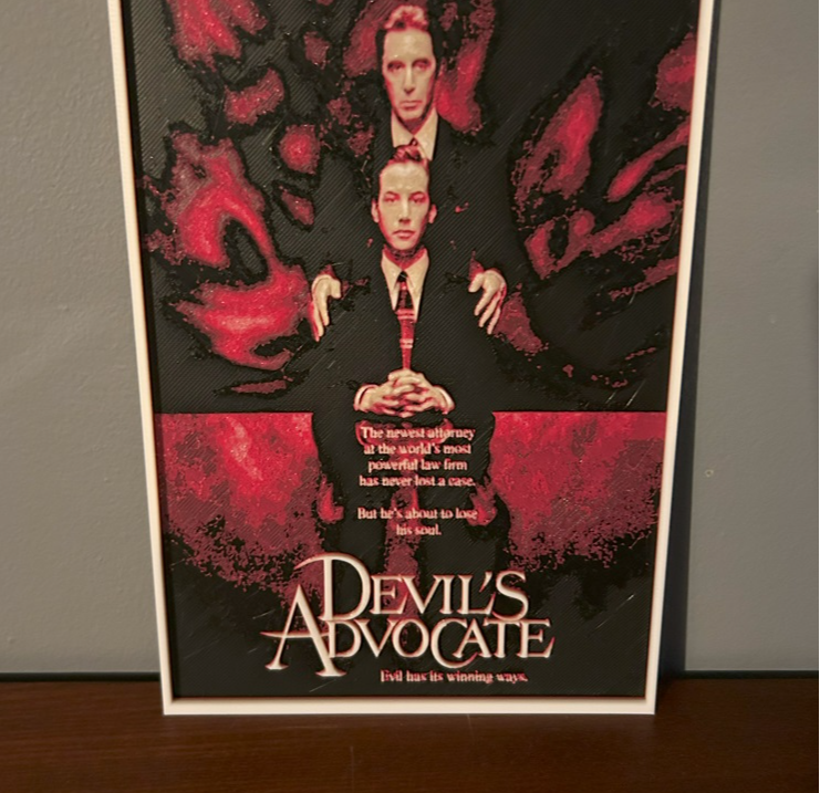 Hueforge Movie Poster - Devil's Avocate -