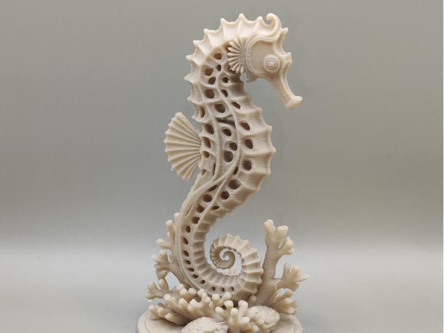 Abstract Seahorse sculpture modern