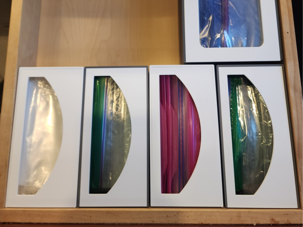 Ziplock Bag Holder without Gridfinity base
