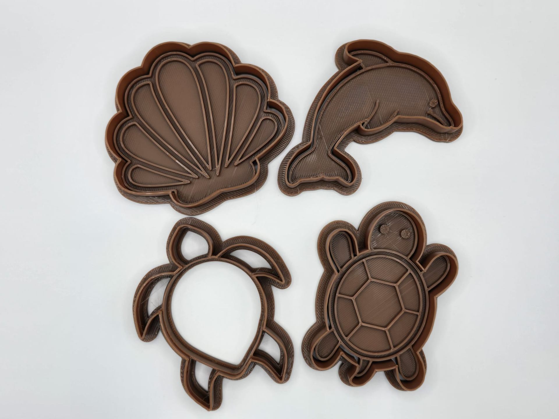 Sea Theme Cookie Cutter Playdoh Stamp