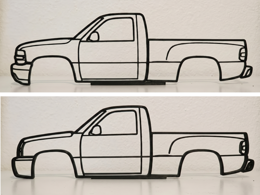 Chevrolet Silverado Stepside GMT800 Wall Art